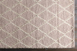 Riceville Pink Trellis Wool&Viscose Rug - Clearance - Ornate Home