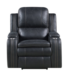 Richfield Ebony Fabric Power Reclining Chair - Ornate Home