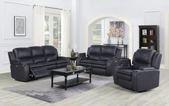 Richfield Ebony Fabric Power Reclining Chair - Ornate Home