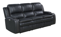 Richfield Ebony Fabric Power Reclining Sofa - Ornate Home