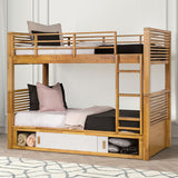 Richland Light Oak Twin/Twin Bunk Bed - Ornate Home