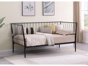 Richland Matte Black Metal Twin Daybed Bed Frame - Ornate Home