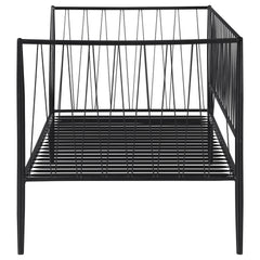 Richland Matte Black Metal Twin Daybed Bed Frame - Ornate Home
