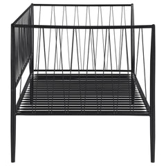 Richland Matte Black Metal Twin Daybed Bed Frame - Ornate Home