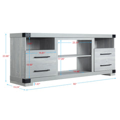 Richmond 60" TV Stand in Grey - Ornate Home