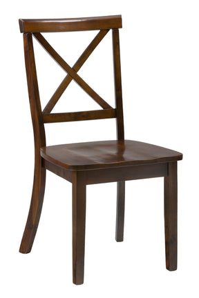 Richmond Cherry X Back Chair (Set of 2) - Ornate Home