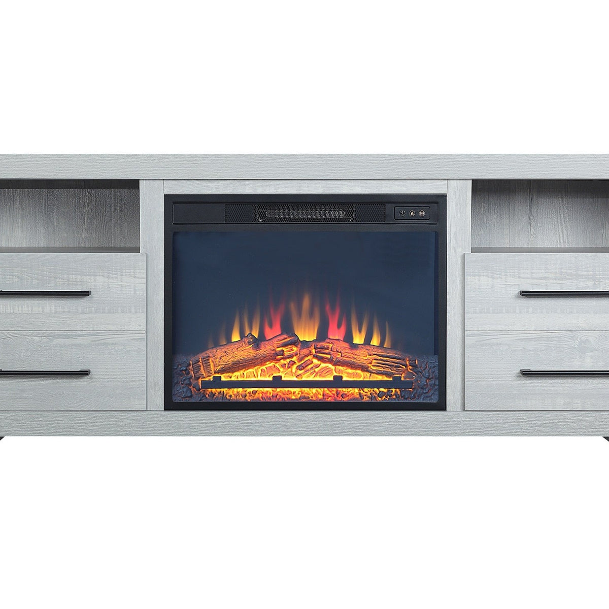 Manhattan Comfort Richmond Fireplace in Grey | Ornate Home