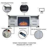 Richmond Fireplace in Grey - Ornate Home