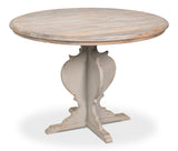 Richmond Natural/Antique White Round Bistro Table - Ornate Home