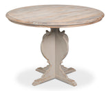 Richmond Natural/Antique White Round Bistro Table - Ornate Home