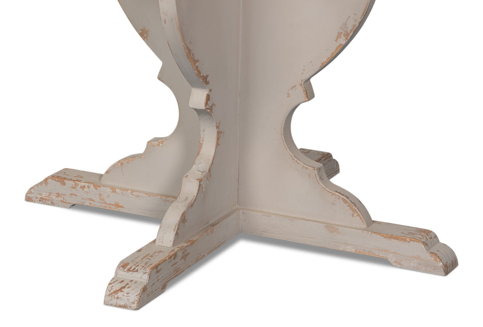 Richmond Natural/Antique White Round Bistro Table - Ornate Home