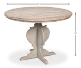 Richmond Natural/Antique White Round Bistro Table - Ornate Home