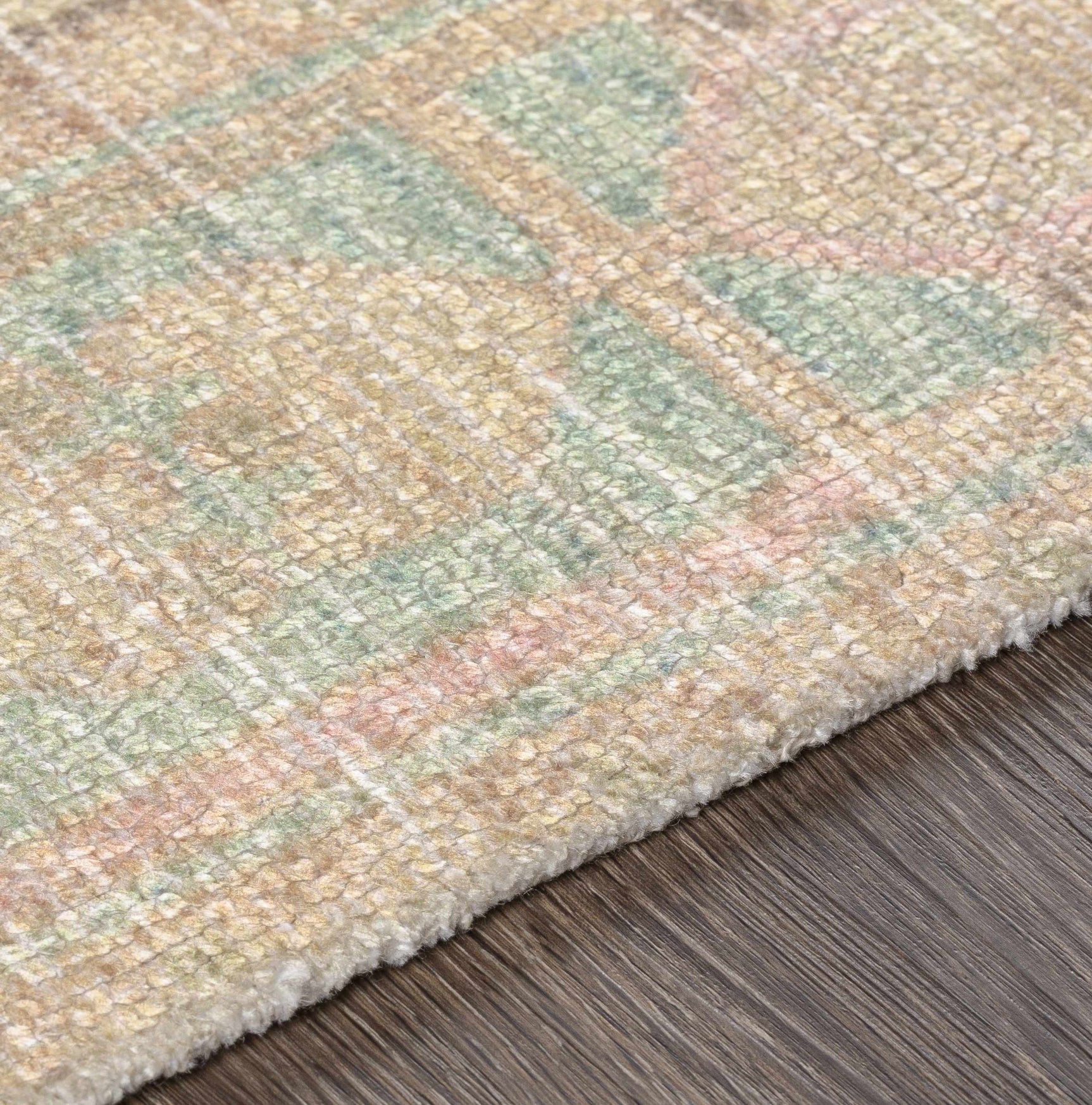 Rickinghall Peach&Sage Medallion Beige Rug - Clearance - Ornate Home