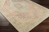 Rickinghall Peach&Sage Medallion Beige Rug - Clearance - Ornate Home