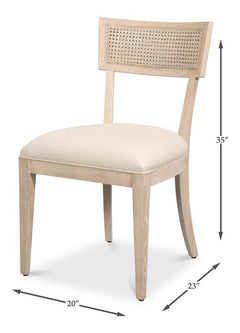 Ridge Beige Chair (Set of 2) - Ornate Home