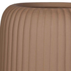 Ridge Light Brown Vases (Set of 2) - Ornate Home