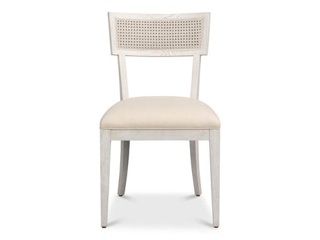Ridge White Chair (Set of 2) - Ornate Home