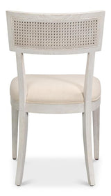Ridge White Chair (Set of 2) - Ornate Home