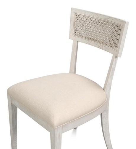 Ridge White Chair (Set of 2) - Ornate Home