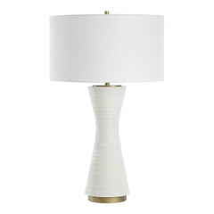 Ridgeline Matte White Table Lamp - Ornate Home