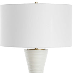 Ridgeline Matte White Table Lamp - Ornate Home