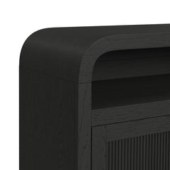 Ridgemont Black 3-Piece Entertainment Center with 82" TV Console