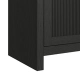 Ridgemont Black 4-Piece Entertainment Center with 70" TV Console - Ornate Home