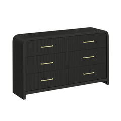 Ridgemont Black 4-Piece Queen Storage Bedroom Set with 2 Nightstands & Dresser - Ornate Home