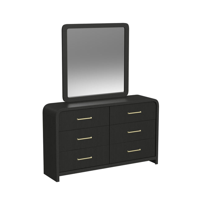 Ridgemont Black Dresser & Mirror Set - Ornate Home