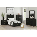 Ridgemont Black Dresser & Mirror Set - Ornate Home