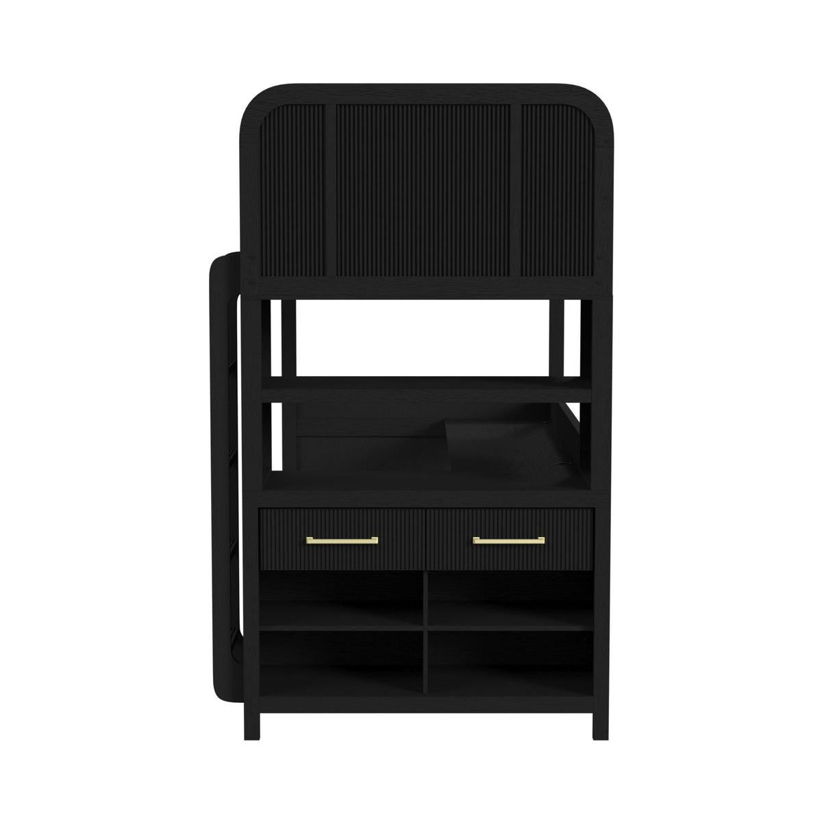 Ridgemont Black Loft Bed Bunk Bed - Ornate Home