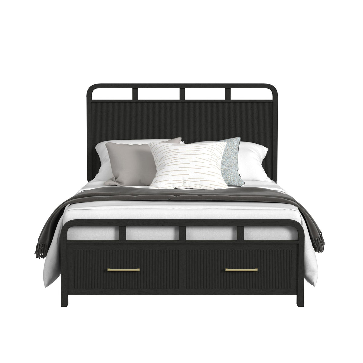 Ridgemont Black Queen Storage Bed - Ornate Home