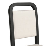Ridgemont Black/White 5-Piece Standard Height Dining Set (Table & Four Fabric Chairs) - Ornate Home