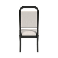 Ridgemont Black/White 7-Piece Standard Height Dining Set - Ornate Home