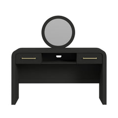 Ridgemont Black and Mirror Vanity Set - Ornate Home