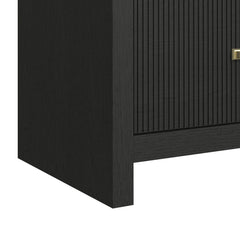 Ridgemont Black with Grain 6-Drawer Dresser - Ornate Home