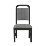 Ridgemont Black with Grain/Grey Dining Side Chair (Set of 2) - Ornate Home