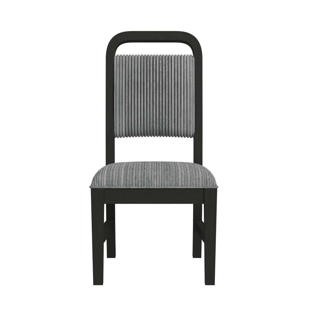 Ridgemont Black with Grain/Grey Dining Side Chair (Set of 2) - Ornate Home