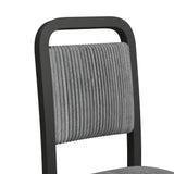 Ridgemont Black with Grain/Grey Dining Side Chair (Set of 2) - Ornate Home