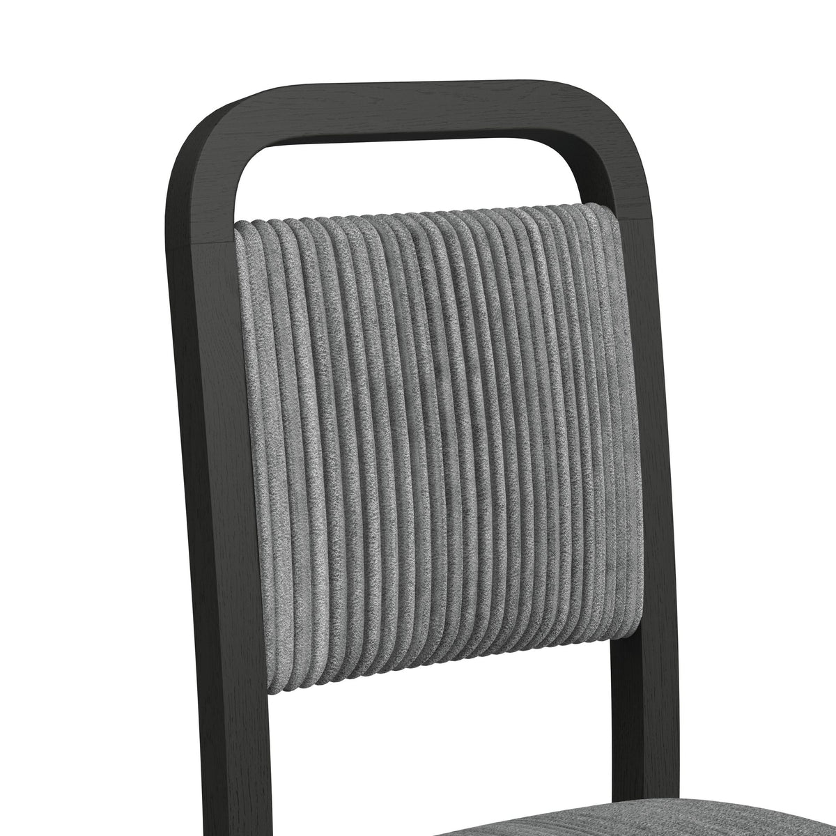 Ridgemont Black with Grain/Grey Dining Side Chair (Set of 2) - Ornate Home
