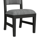 Ridgemont Black with Grain/Grey Dining Side Chair (Set of 2) - Ornate Home