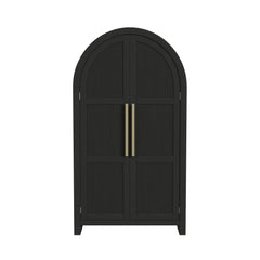 Ridgemont Black with Grain Large Bookcase - Ornate Home
