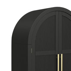 Ridgemont Black with Grain Large Bookcase - Ornate Home