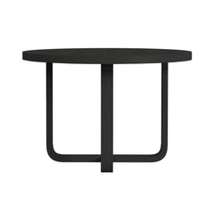 Ridgemont Black with Grain Round Dining Table - Ornate Home