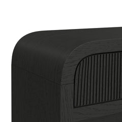 Ridgemont Black with Grain Sofa Table with Bottom Shelf - Ornate Home