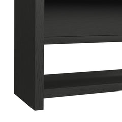 Ridgemont Black with Grain Sofa Table with Bottom Shelf - Ornate Home