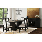 Ridgemont Black with Grain/White Dining Side Chair (Set of 2) - Ornate Home