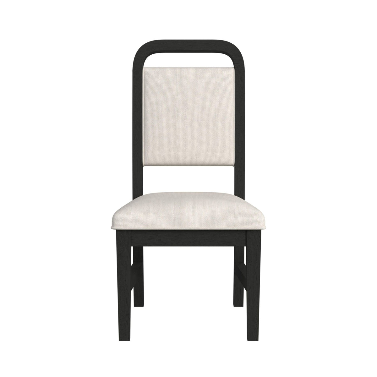Ridgemont Black with Grain/White Dining Side Chair (Set of 2) - Ornate Home