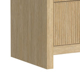 Ridgemont Natural 3-Piece Twin Storage Bedroom Set with 2 Nightstands - Ornate Home