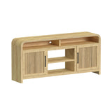 Ridgemont Natural 4-Piece Entertainment Center with 70" TV Console - Ornate Home